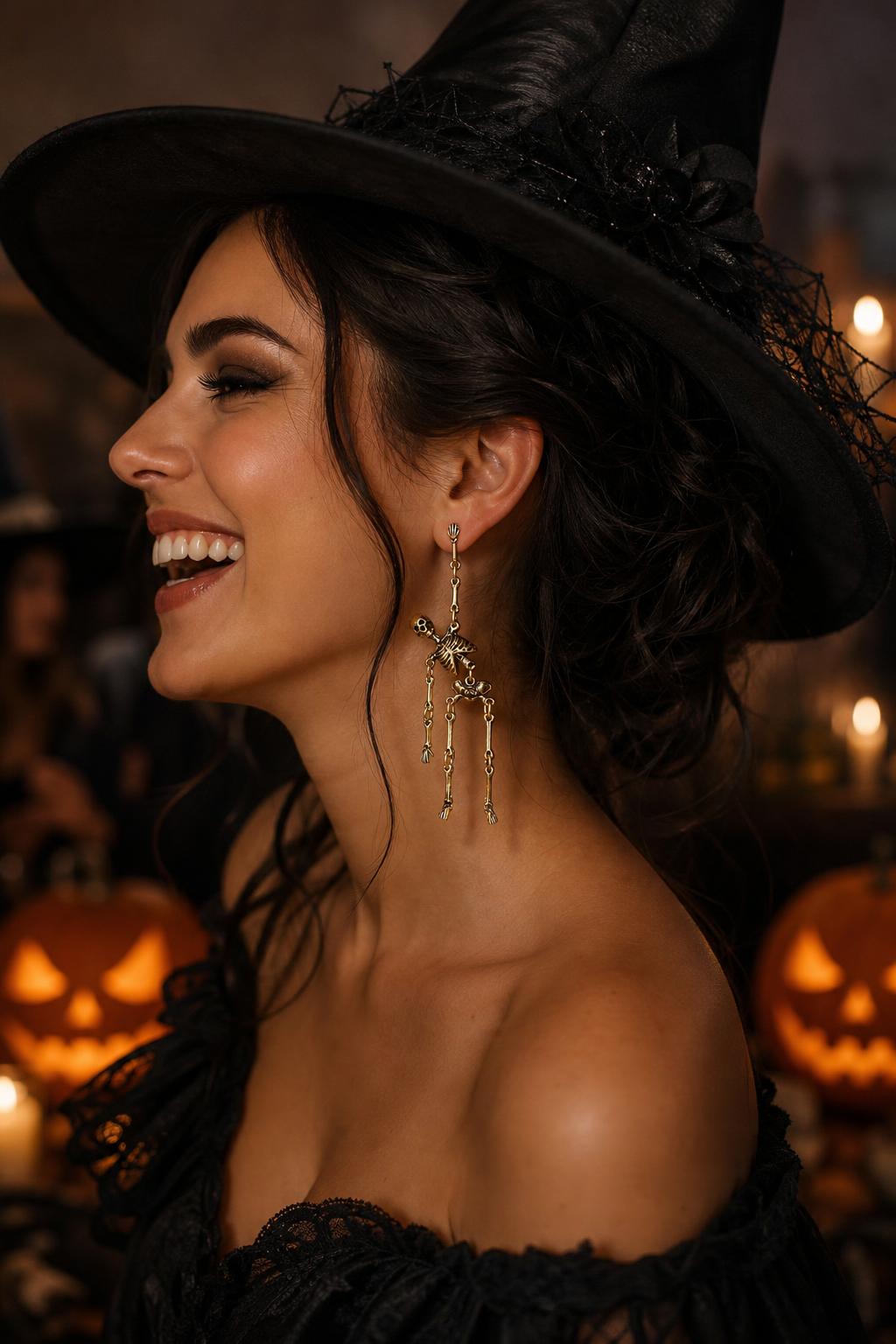 Skeleton earrings